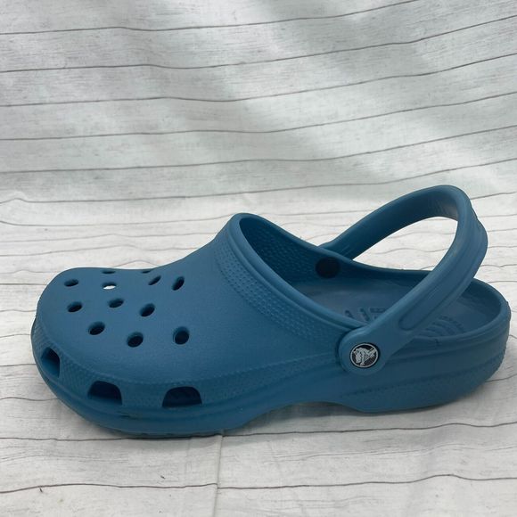 Crocs Classic Clogs Mens 10 Blue Waterproof Slip On Sandals Shoes Womens 12 - Picture 4 of 10